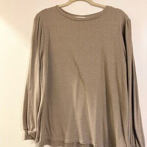Long Sleeve Ribbed Top